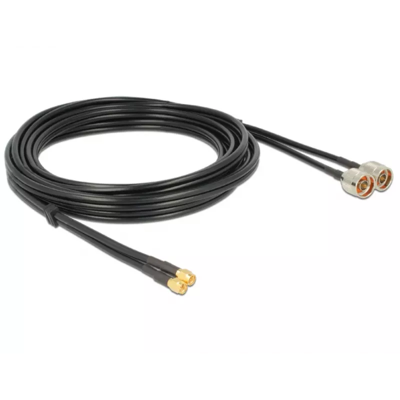 Cavo coassiale DeLOCK 89467 RG-58 5 m 2x connettore N 2x connettore SMA nero