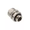 Connettore dritto G1/4 pollici a 10/8 mm - Argento lucido