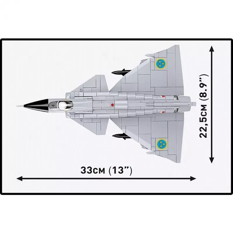 Cobi Blocks Saab AJ 37 Viggen set di costruzione 881 pz.
