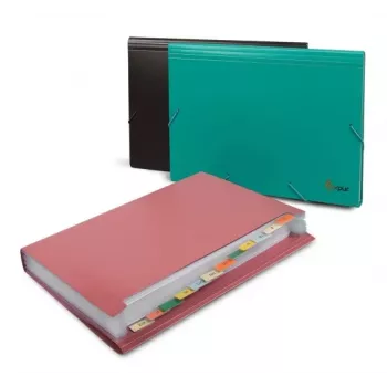 Raccoglitore con tasche Forpus FO21643 rosso plastica A4