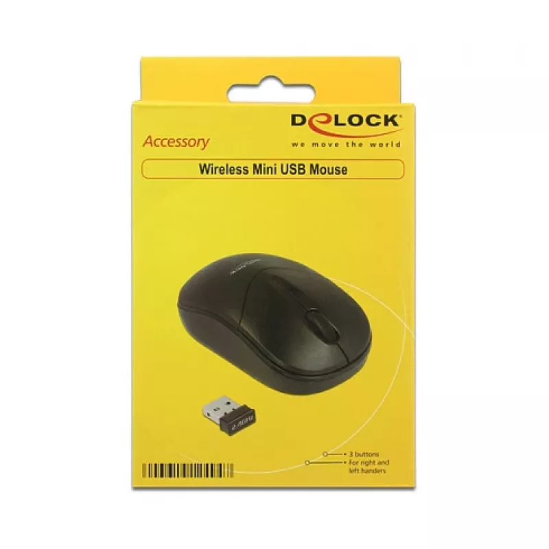 Mouse DeLOCK 12494 RF wireless ottico 1000 DPI