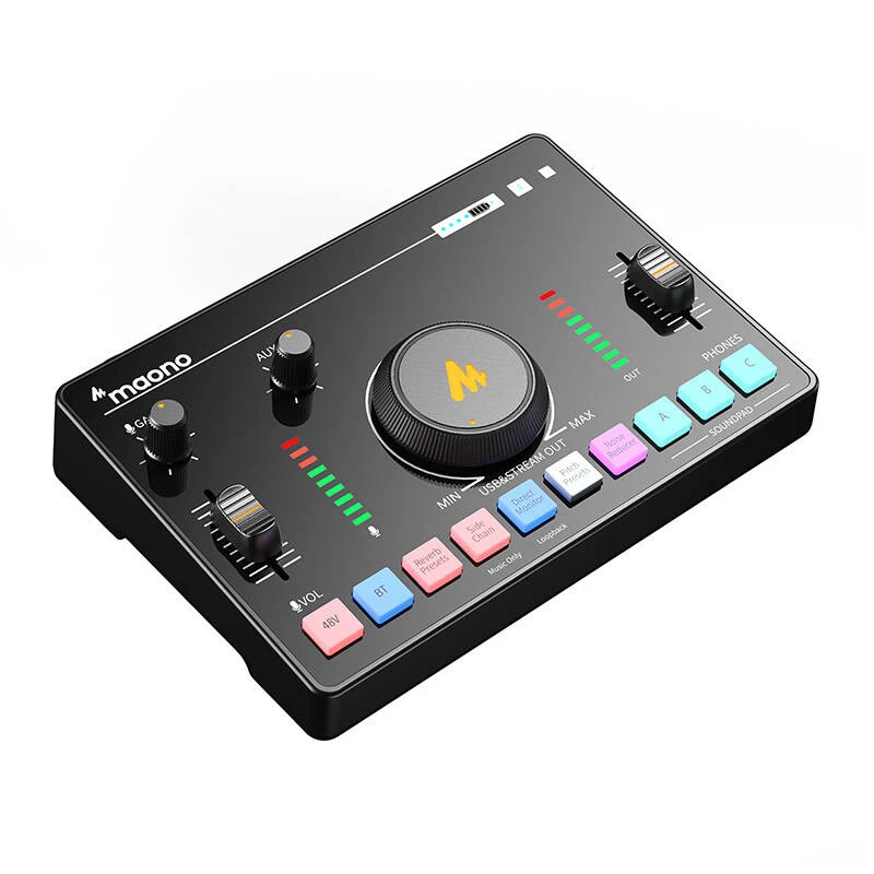 Mixer audio MAONO AMC2 Neo, mixer USB a 2 canali con porta USB