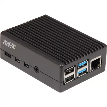 Case in alluminio per Raspberry Pi 4 B (nero (opaco))