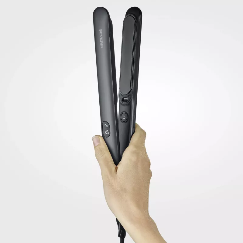 Severin HG 622 piastra per capelli, nero/grigio