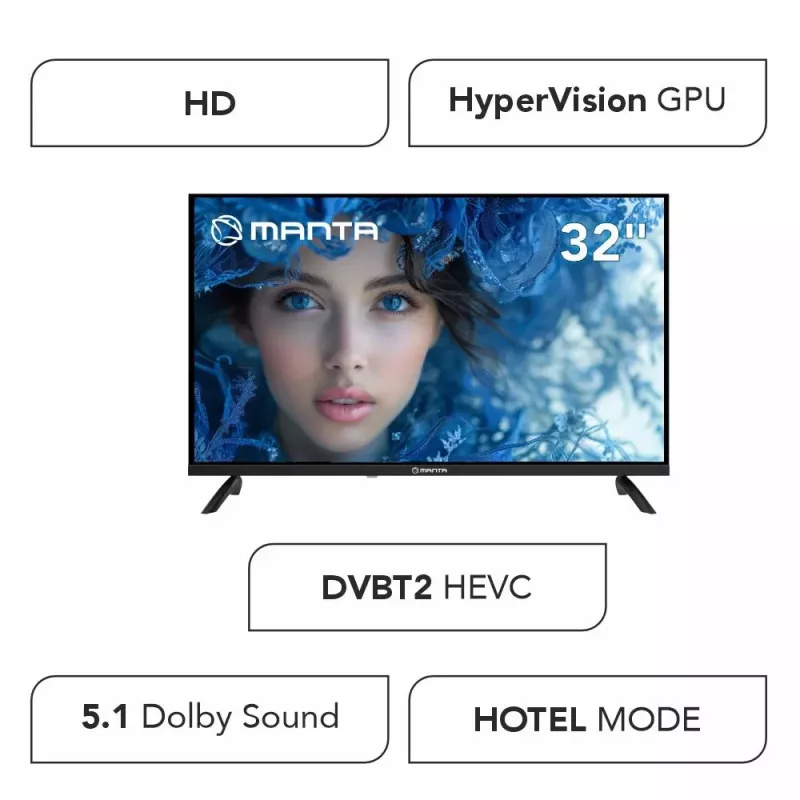 TV LED MANTA MATV001LHN32 32 pollici HD ready