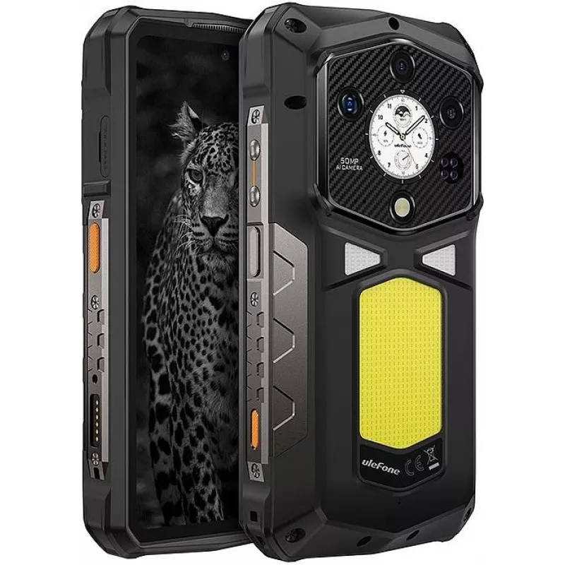 Smartphone robusto UleFone Armor 29 Ultra – display FHD+ 6,67 inch, MediaTek Dimensity 9300+, 16 GB RAM, 5G, Dual SIM, batteria 21.200 mAh, nero