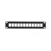 Patch panel Extralink 12 porte UTP 10 pollici case in metallo, nero