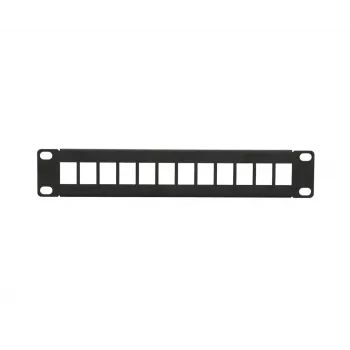 Patch panel Extralink 12 porte UTP 10 pollici case in metallo, nero