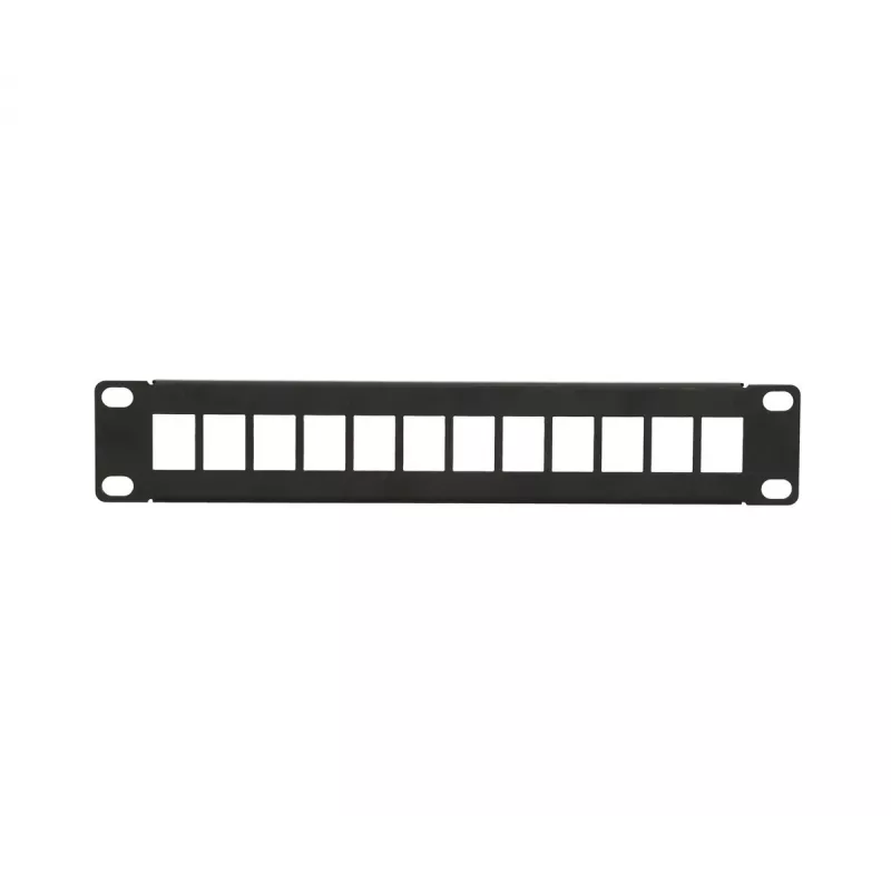 Patch panel Extralink 12 porte UTP 10 pollici case in metallo, nero