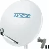 Parabola satellitare SCHWAIGER SPI9960SET2 80 cm con LNB twin per 2 utenti