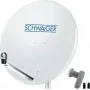Parabola satellitare SCHWAIGER SPI9960SET2 80 cm con LNB twin per 2 utenti