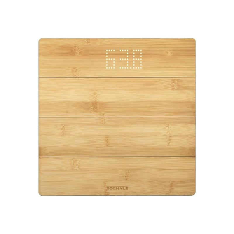 Soehnle Style Sense Bamboo Magic bilancia pesapersone elettronica quadrata bambù (63880)