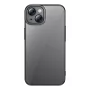 Set custodia trasparente glitterata e vetro temperato Baseus per iPhone 14 Plus (nero)