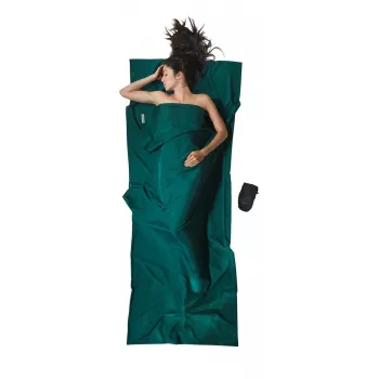Cocoon TravelSheet sacco a pelo rettangolare poliestere verde