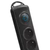Protezione da sovratensione Qoltec 50113 nero 8 uscite AC 230 V 1,8 m