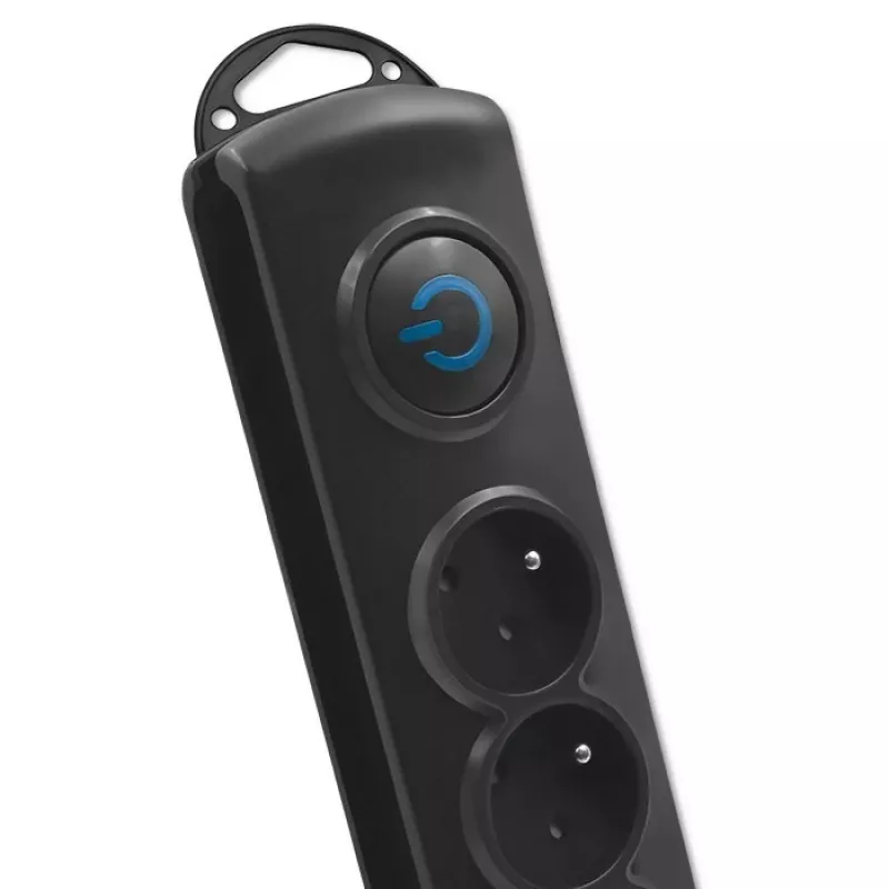 Protezione da sovratensione Qoltec 50113 nero 8 uscite AC 230 V 1,8 m