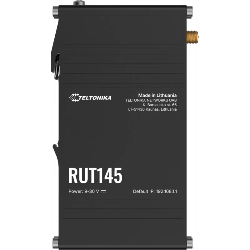 Router TELTONIKA RUT145 con interfaccia RS485, connettività mobile e I/O industriali