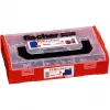 FixTainer - DUOPOWER & DUOSEAL + viti, tasselli grigio chiaro/rosso, 275 pezzi