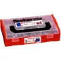 FixTainer - DUOPOWER & DUOSEAL + viti, tasselli grigio chiaro/rosso, 275 pezzi