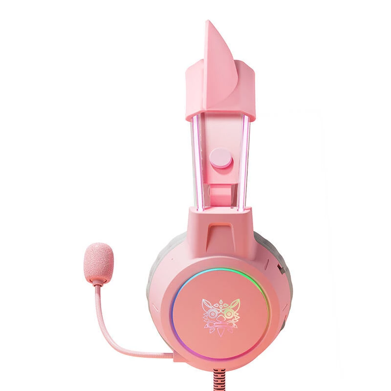 Cuffie Onikuma X15Pro cuffie gaming rosa orecchie di gatto