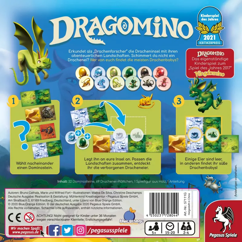 Dragomino, gioco da tavolo Gioco per bambini dell'anno 2021