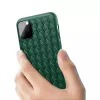 Custodia protettiva Devia per iPhone 11 Pro Max con motivo intrecciato, verde