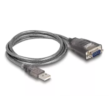 Adattatore cavo DeLOCK 61400 USB A RS-232 nero