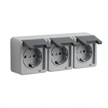 Presa Schuko GIRA 4789 30, 16 A, 250 V, custodia in plastica grigia