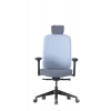 Up Up Athene sedia da ufficio ergonomica nero, grigio + tessuto blu