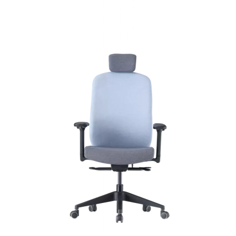 Up Up Athene sedia da ufficio ergonomica nero, grigio + tessuto blu