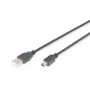 ASM AK-300108-018-S cavo ASSMANN USB 2.0 HighSpeed Type-A / Mini-USB B (5 poli) connettore maschio 1,8 m