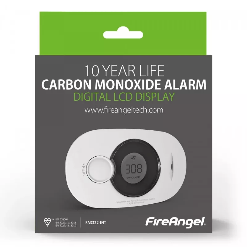Rilevatore di monossido di carbonio FireAngel FA3322 rilevatore di gas (FA3322-INT)