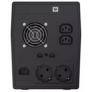 Gruppo di continuità Green Cell UPS09 — Line-Interactive 3 kVA / 1400 W, 230 V, LCD, tower, 5 prese Type-F
