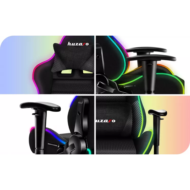 Sedia da gaming per bambini HUZARO RANGER 6.0 RGB MESH