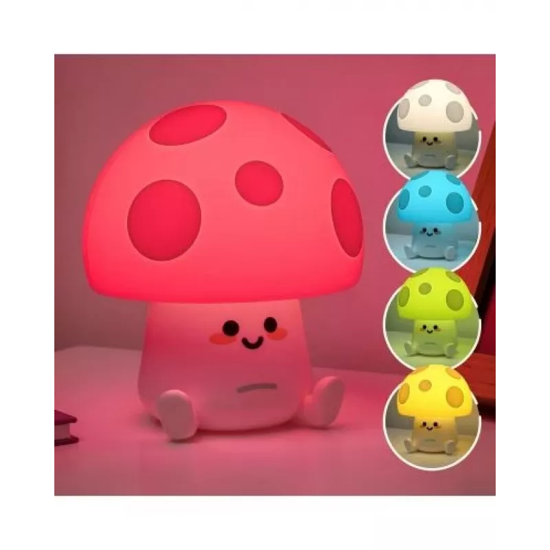 Lampada da tavolo Paladone Fun Guy Mushroom Light – originale lampada LED da comodino a forma di fungo