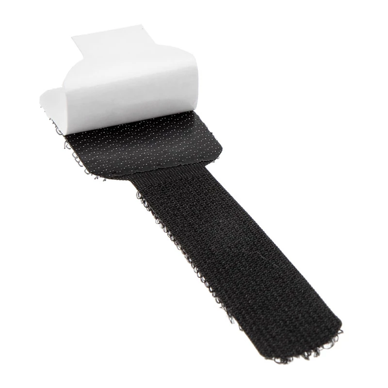 LABEL THE CABLE PRO supporto da parete in velcro per cavi, set da 50 pezzi - nero