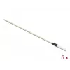 Delock 86781 Bastoncini per la pulizia della fibra ottica, 15 cm, bianco, 5 pz.