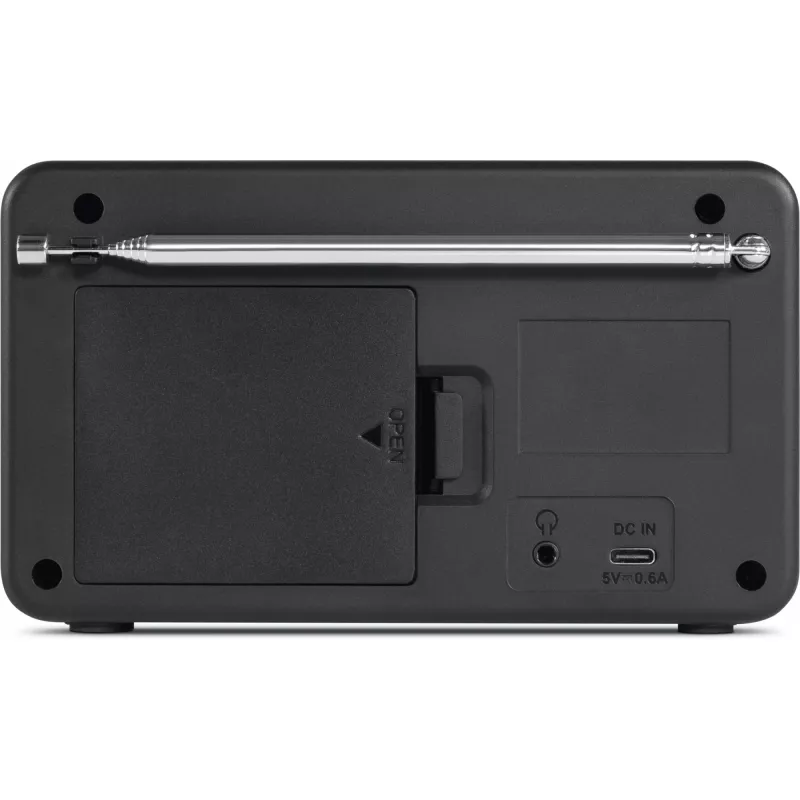 TechniSat VIOLA 200 radiosveglia digitale DAB+, bianco/nero