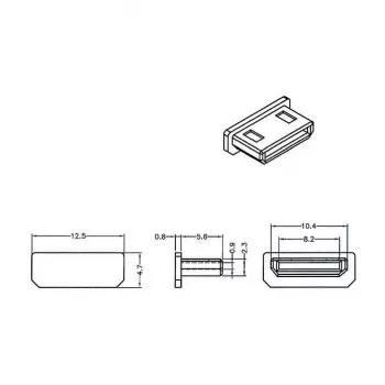 Tappo di protezione per connettore femmina HDMI mini-C DeLOCK 64028