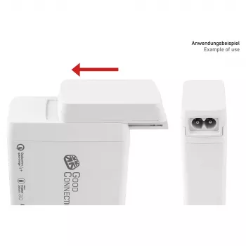 Adattatore cavo di alimentazione per caricabatterie Good Connections (PCA-WxxxW), bianco (PCA-W008W)