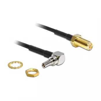 Cavo di segnale DeLOCK 88465 0,20 m oro argento nero