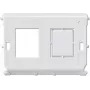JUNG 54-2WE placca a parete per connettori modulari, bianco, design senza viti