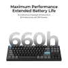 Tastiera meccanica Keychron Q3 Ultra 8K — 80% QWERTY, con filo e Bluetooth, RGB, nero