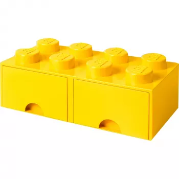 Cassetto contenitore LEGO Brick 8 — giallo (modello 40061732) cassetto per riporre mattoncini e piccoli pezzi
