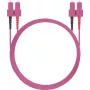 Patch cord in fibra ottica helos 50/125µm OM4 SC-SC duplex 0,5 m