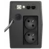 Gruppo di continuità PowerWalker VI 800 SCL FR — UPS Line-Interactive 0,8 kVA (480 W), 2 prese tipo E, USB, RJ-45/RJ-11, batteria 12V 9Ah, tower, nero