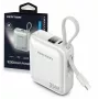 Vention FHEN0 Power bank, 10000 mAh, 35 W, cavo USB-C integrato, beige