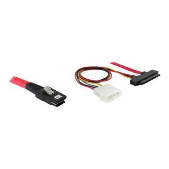 DeLOCK - Cavo SAS interno (Serial Attached SCSI) - 4-Lane - 36 poli 4i Mini MultiLane - Alimentazione interna, 4 poli, SAS interno, 29 poli (SFF-8482) - 50 cm (83059)
