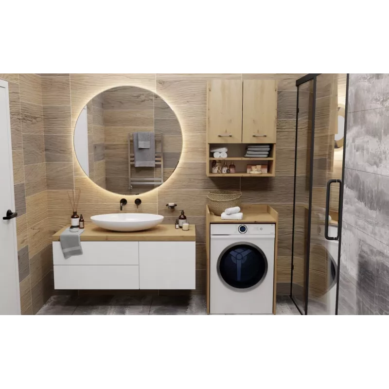 Top e Shop POLA armadio per lavanderia per lavatrice – rovere artisan