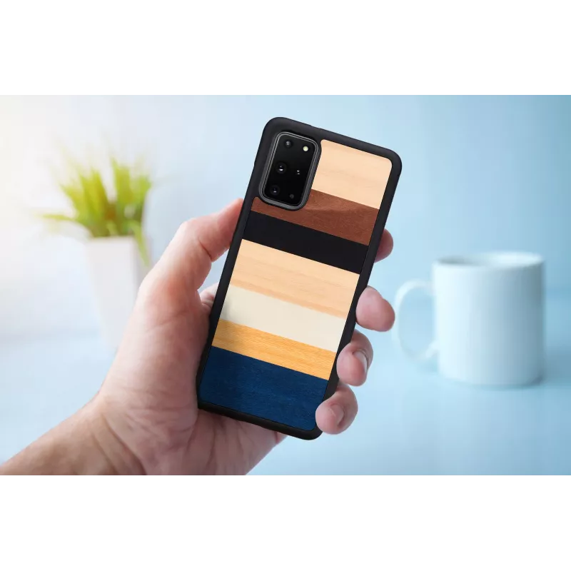 Custodia per cellulare man and wood Galaxy S20+ nero – cover posteriore protettiva per Samsung Galaxy S20+